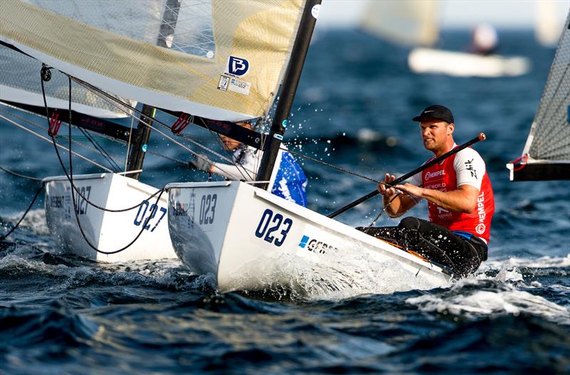 Josh Junior (NZL) - Finn - Hempel Sailing World Championships - August 8, 2018, Aarhus, Denmark photo copyright Sailing Energy / World Sailing taken at  and featuring the Finn class