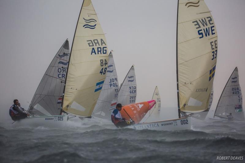 Finn Gold Cup in Aarhus photo copyright Robert Deaves taken at  and featuring the Finn class