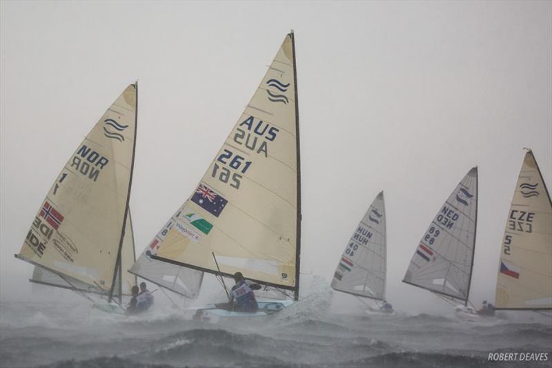 Finn Gold Cup in Aarhus photo copyright Robert Deaves taken at  and featuring the Finn class