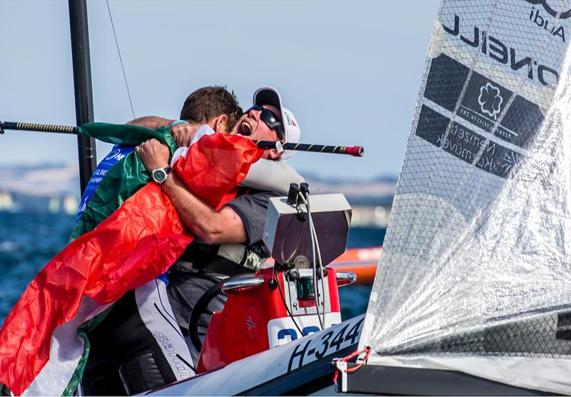 Zsomber Berecz wins in the Finn class at the 2018 Hempel Sailing World Championships Aarhus - photo © Sailing Energy / World Sailing