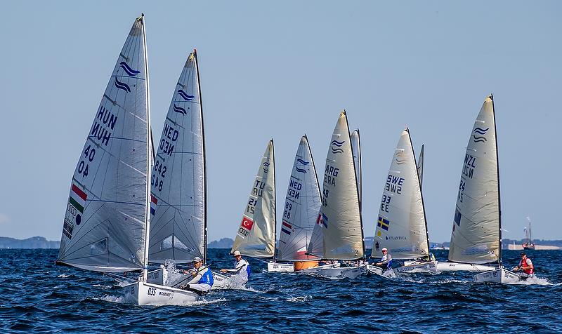 Finn - Day 8 - Hempel Sailing World Championships 2018 - Aarhus, Denmark, August 2018 photo copyright Sailing Energy / World Sailing taken at  and featuring the Finn class