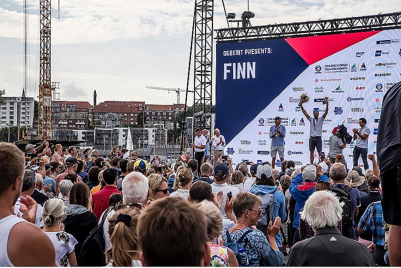 Finn - Day 8 - Hempel Sailing World Championships, Aarhus, Denmark - August 2018 photo copyright Sailing Energy / World Sailing taken at  and featuring the Finn class