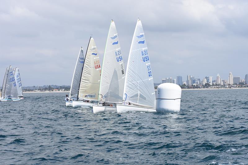 2017 Finn Pacific Coast Championship photo copyright Jeff Johnson taken at San Diego Yacht Club and featuring the Finn class