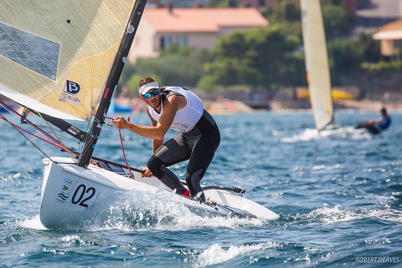 Panagiotis Iordanou (CYP) on day 4 of the Finn Silver Cup in Koper - photo © Robert Deaves