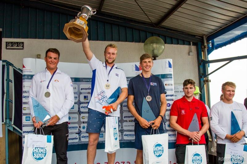 Silver Cup podium photo copyright Robert Deaves taken at  and featuring the Finn class