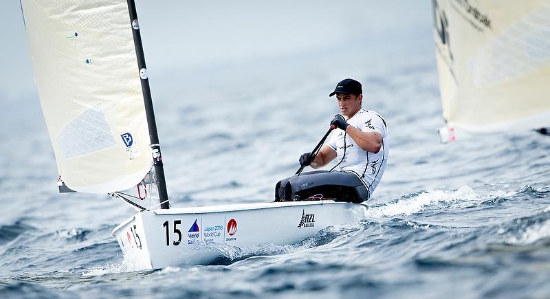 Andy Maloney (NZL) - Finn - Day 3 Sailing World Cup, Enoshima - August 13, 2018 photo copyright Jesus Renedo / Sailing Energy / World Sailing taken at  and featuring the Finn class