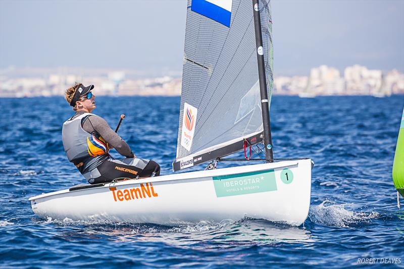 Nicholas Heiner on day 2 of Trofeo Princesa Sofia Iberostar photo copyright Robert Deaves / Finn Class taken at Real Club Náutico de Palma and featuring the Finn class