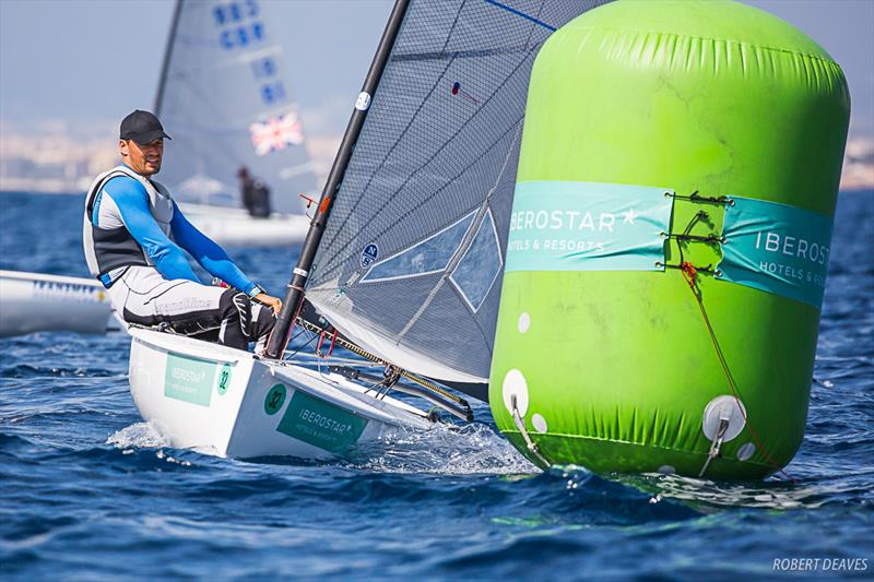 Zsombor Berecz on day 2 of Trofeo Princesa Sofia Iberostar photo copyright Robert Deaves / Finn Class taken at Real Club Náutico de Palma and featuring the Finn class