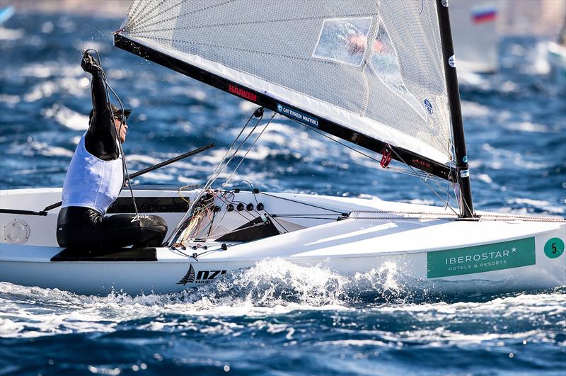 Josh Junior -Finn - NZL Sailing Team - Trofeo Princesa Sofia Iberostar - Day 4 - April 4, 2019 photo copyright Sailing Energy taken at Real Club Náutico de Palma and featuring the Finn class