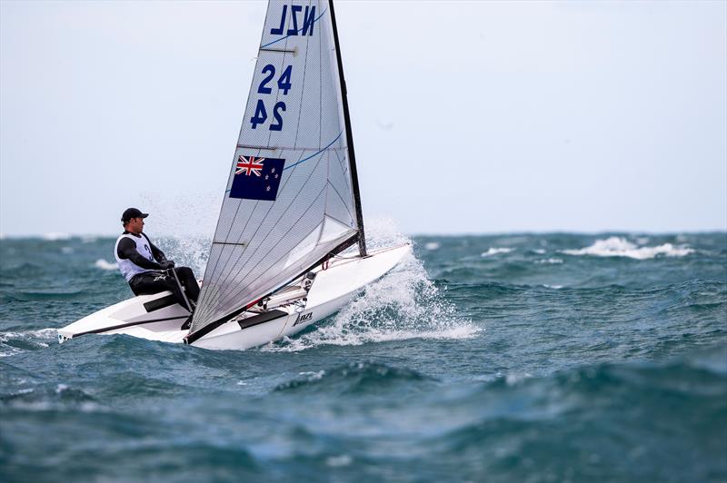 Josh Junior - Finn - NZL Sailing Team - Trofeo Princesa Sofia Iberostar - Day 6- April 6, 2019 photo copyright Sailing Energy taken at Real Club Náutico de Palma and featuring the Finn class