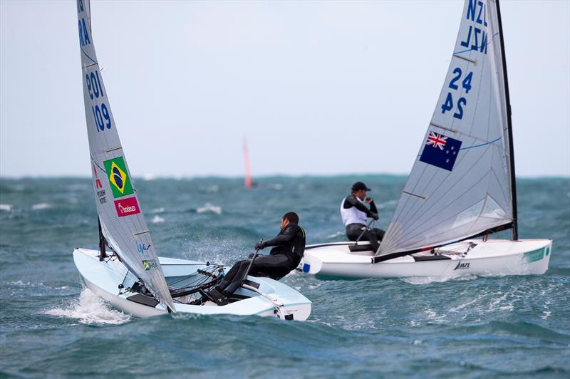 Josh Junior - Finn - NZL Sailing Team - Trofeo Princesa Sofia Iberostar - Day 6- April 6, 2019 photo copyright Sailing Energy taken at Real Club Náutico de Palma and featuring the Finn class