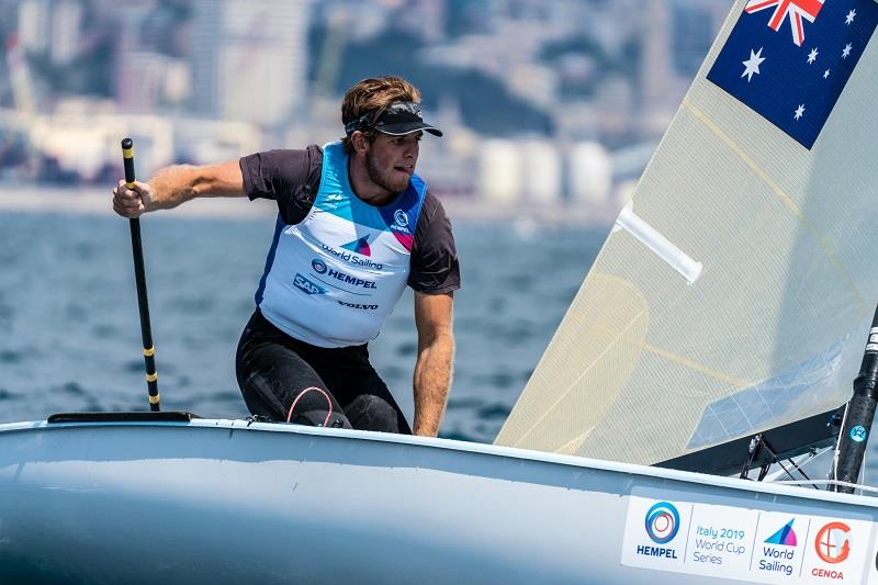 Jock Calvert finished sixth overall - Genoa World Cup Series 2019 photo copyright Beau Outteridge taken at  and featuring the Finn class