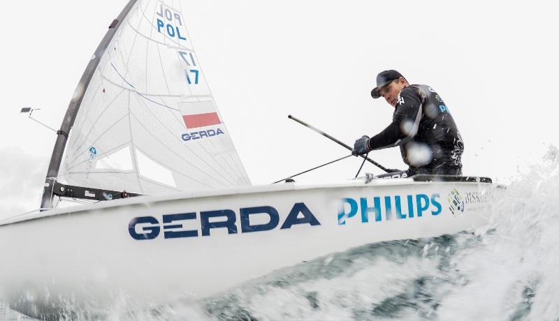 Piotr Kula at the Pre-Europeans Easter Regatta in Athens photo copyright Nikos Zagas / HSF taken at  and featuring the Finn class