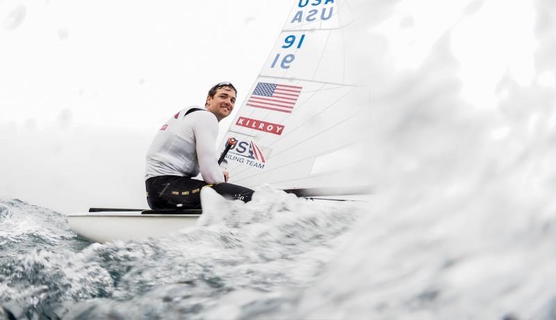 Luke Muller at the Pre-Europeans Easter Regatta in Athens photo copyright Nikos Zagas / HSF taken at  and featuring the Finn class