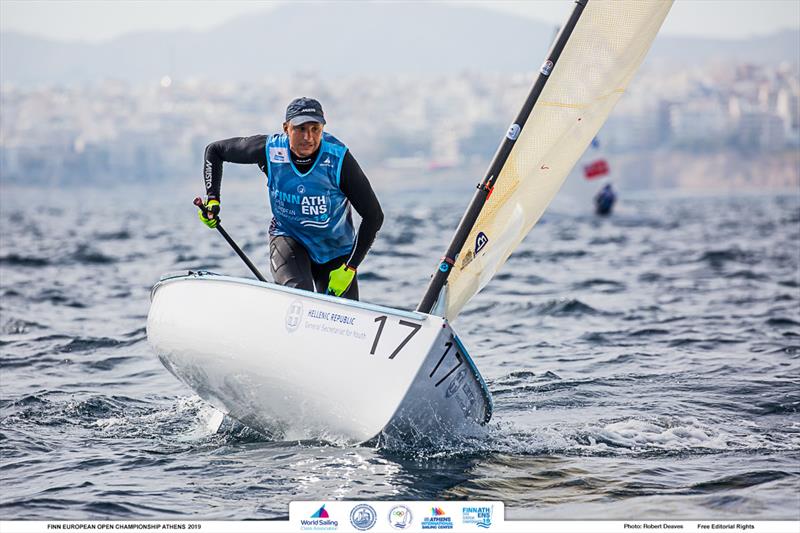 Ioannis Mitakis - 2019 Finn Open European Championship - photo © Robert Deaves