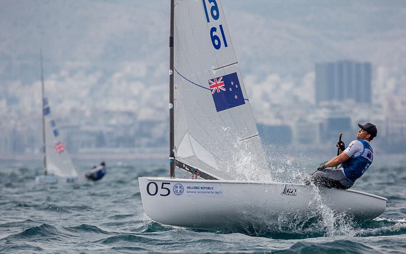 Andy Maloney (NZL) - Day 3 - Finn European Championship - Athens, Greece - photo © Robert Deaves / Finn Class