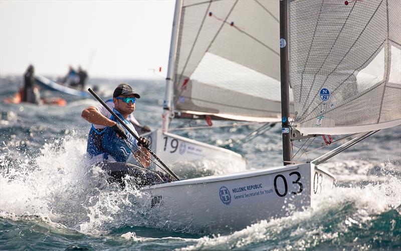 Josh Junior (NZL) - Day 3 -  Finn European Championship - Athens, Greece photo copyright Robert Deaves / Finn Class taken at  and featuring the Finn class