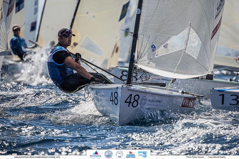 Caleb Paine - 2019 Finn Open European Championship - photo © Robert Deaves / Finn Class