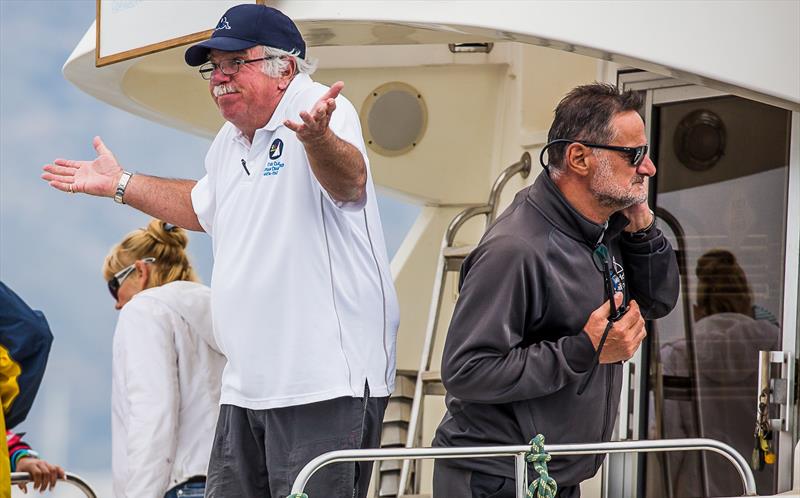 PRO Peter Reggio,  European Finn Championships, May 2019 - Athens International Sailing Centre photo copyright Robert Deaves / Finn Class taken at  and featuring the Finn class