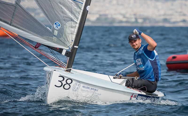 Giles Scott - GBR - Day 6 - European Finn Championships - Athens International Sailing Centre - May 2019 photo copyright Robert Deaves / Finn Class taken at  and featuring the Finn class