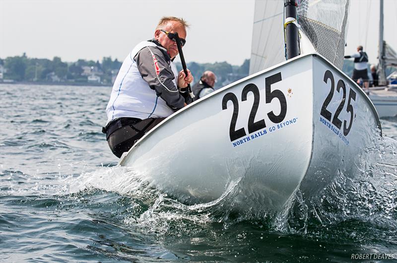 Johan Wijk - Some big chop still around - Day 3 - 2019 Finn World Masters - photo © Robert Deaves / Finn Class