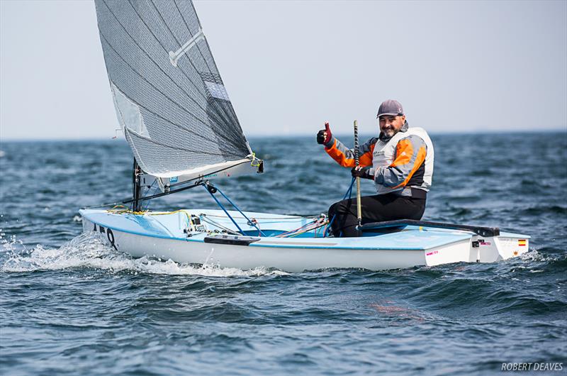 Victor Serrano Conesa - Day 3 - 2019 Finn World Masters photo copyright Robert Deaves / Finn Class taken at  and featuring the Finn class