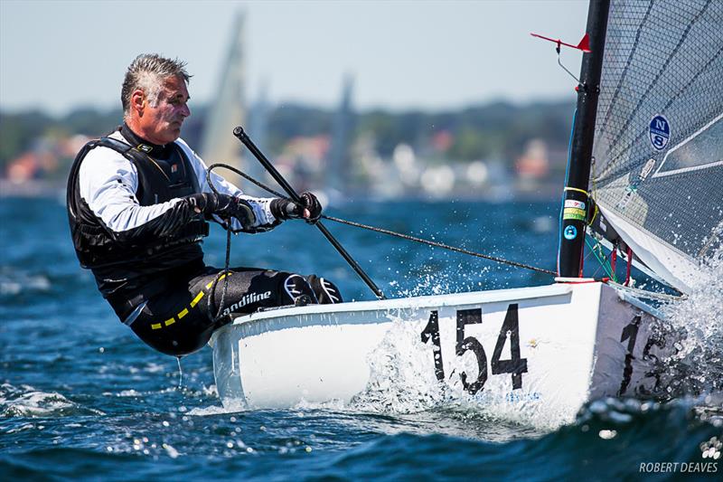 Laurent Hay - Finn World Masters at Skovshoved, Denmark photo copyright Robert Deaves / Finn Class taken at  and featuring the Finn class