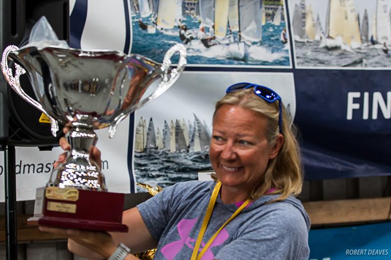 Tina Sperl - Finn World Masters at Skovshoved, Denmark photo copyright Robert Deaves / Finn Class taken at  and featuring the Finn class