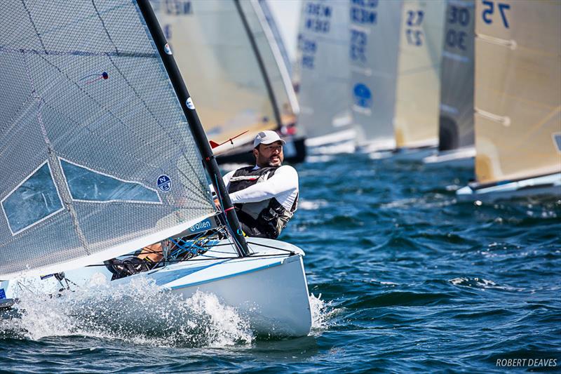 Felipe Silva - Finn World Masters at Skovshoved, Denmark photo copyright Robert Deaves / Finn Class taken at  and featuring the Finn class