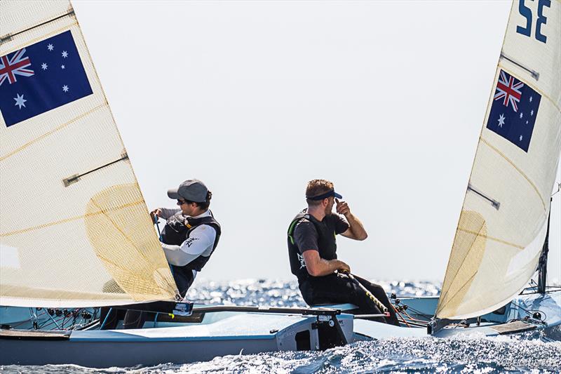 Lachy Gilham and Jock Calvert  - Finn Silver Cup 2019 photo copyright Robert Deaves taken at Circolo della Vela di Roma and featuring the Finn class