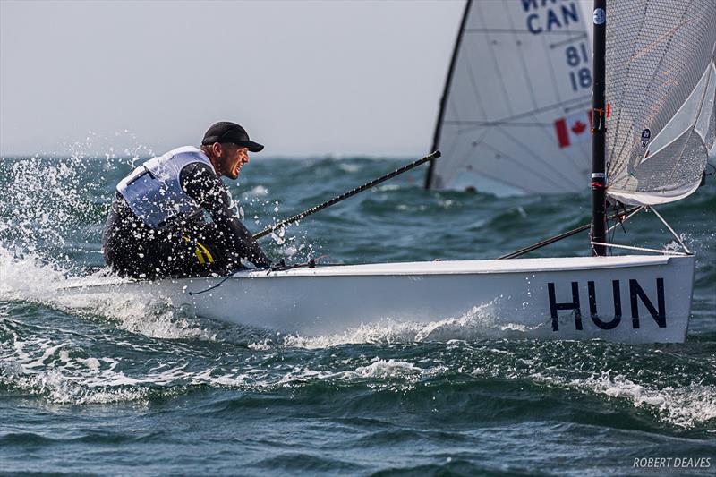 Zsombor Berecz leads voerall after day 1 of Ready Steady Tokyo photo copyright Robert Deaves / Finn Class taken at  and featuring the Finn class