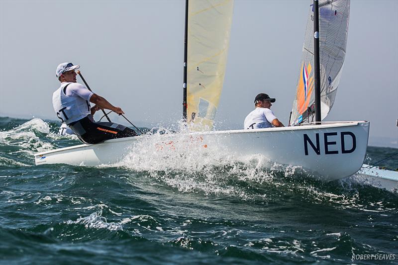 Nicholas Heiner on day 1 of Ready Steady Tokyo photo copyright Robert Deaves / Finn Class taken at  and featuring the Finn class