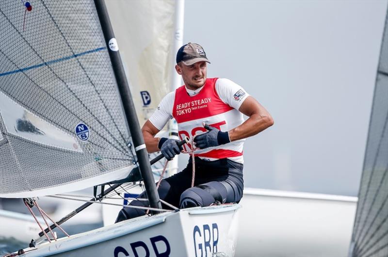 Giles Scott - Ready Steady Tokyo day 2 photo copyright Pedro Martinez / Sailing Energy / World Sailing taken at  and featuring the Finn class