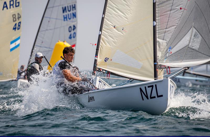 Andy Maloney (NZL) - Finn - Day 3, Olympic Sailing Test Event - Enoshima - August 2019 photo copyright Jesus Renedo / Sailing Energy / World Sailing taken at  and featuring the Finn class