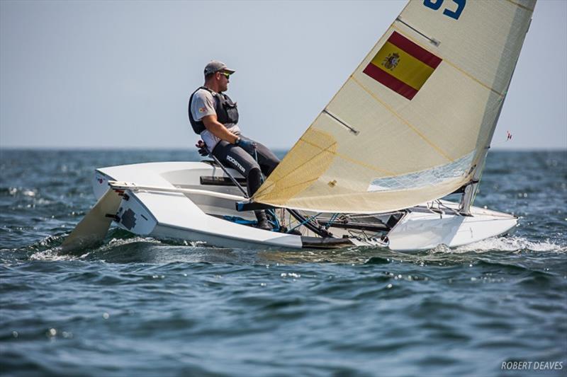 Joan Cardona - Ready Steady Tokyo, day 4 photo copyright Robert Deaves taken at  and featuring the Finn class