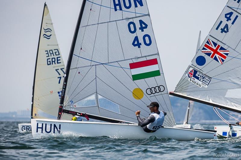 Zsombor Berecz - Ready Steady Tokyo, day 4 photo copyright Robert Deaves taken at  and featuring the Finn class