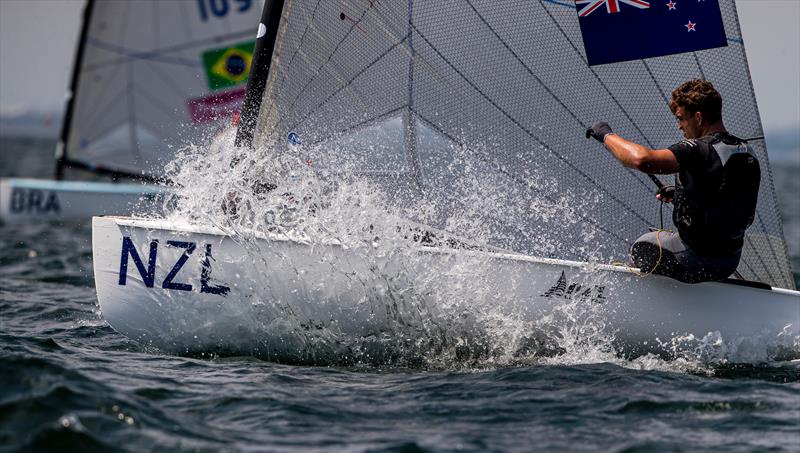 Andy Maloney (NZL) Day 4, Olympic Test Event, Enoshima, Japan, August 2019 photo copyright Jesus Renedo / Sailing Energy / World Sailing taken at  and featuring the Finn class