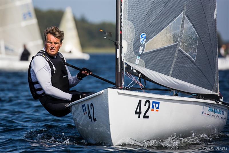 Bas de Waal - 2019 Finn European Masters, day 2 photo copyright Robert Deaves taken at  and featuring the Finn class