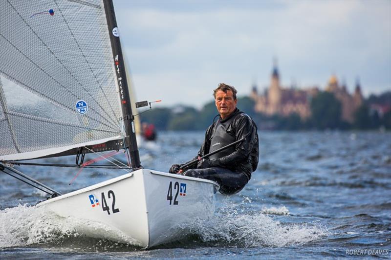 Bas de Waal - Finn European Masters, day 3 photo copyright Robert Deaves taken at  and featuring the Finn class