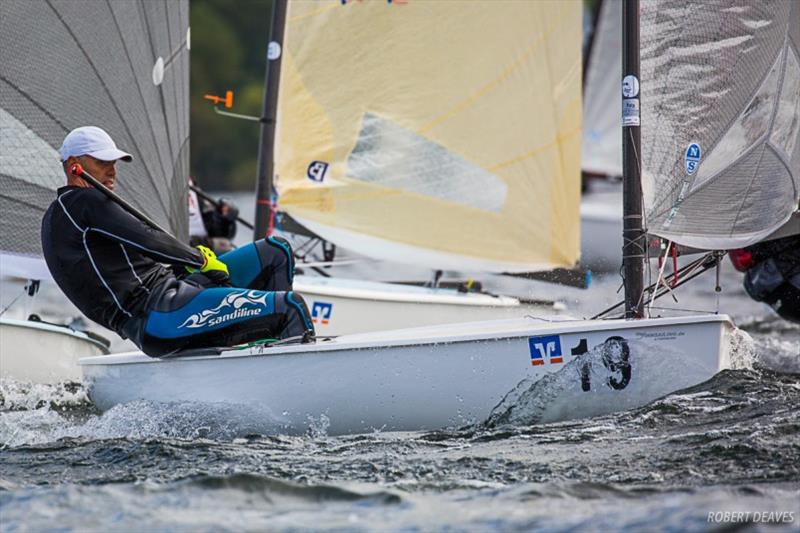 André Budzien - Finn European Masters, day 3 photo copyright Robert Deaves taken at  and featuring the Finn class