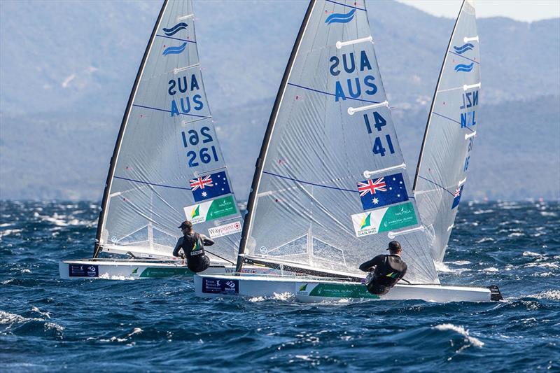 Jake Lilley & Oliver Tweddell - 2019 Finn Gold Cup - World Championships photo copyright Jesus Renedo / Sailing Energy taken at Royal Brighton Yacht Club and featuring the Finn class