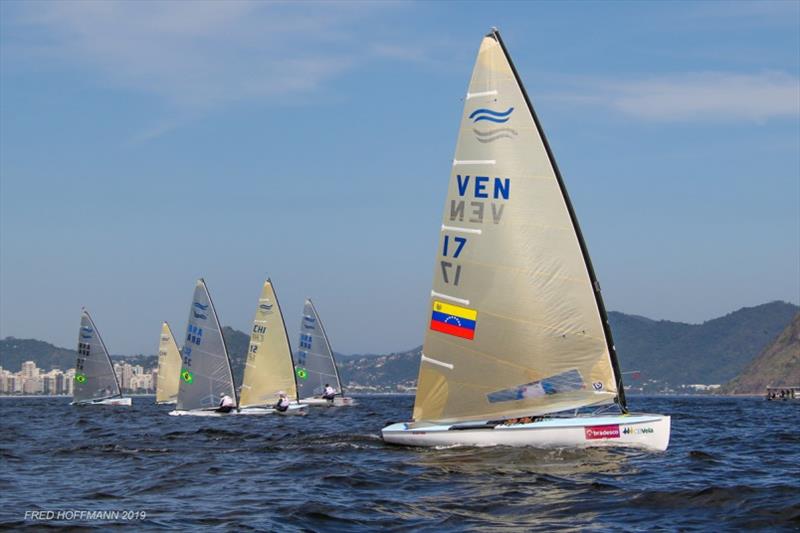 Andres Lage at the South American Continental Qualifier in Rio de Janeiro photo copyright Fred Hoffmann taken at  and featuring the Finn class