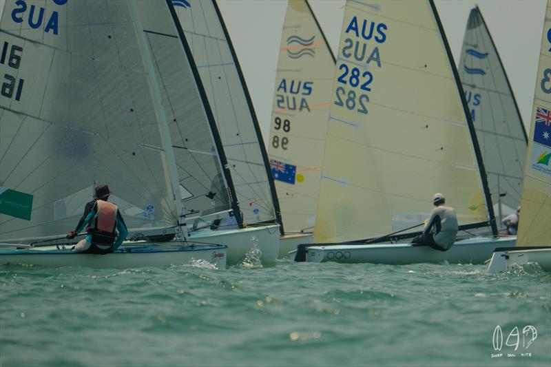 2019 Sail Brisbane - Day 1 photo copyright Mitch Pearson / Surf Sail Kite taken at Royal Queensland Yacht Squadron and featuring the Finn class