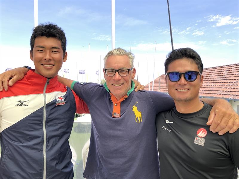 Yuki Nishio, Rob McMillan, Alex Kokumai - Finn Gold Cup - Melbourne Summer of Sailing 2020 - photo © Australian Sailing