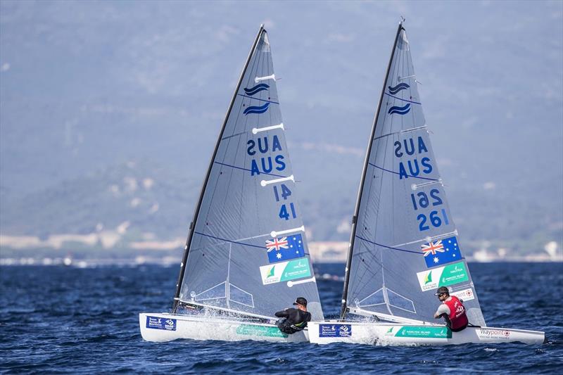 Jake Lilley and Oliver Tweddell - Finn Gold Cup - Melbourne Summer of Sailing 2020 photo copyright Pedro Martinez / Sailing Energy taken at  and featuring the Finn class