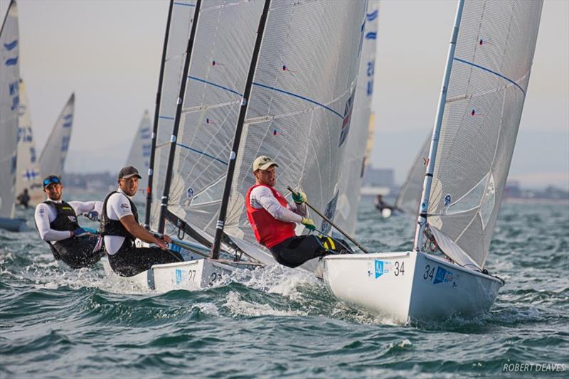 Nenad Bugarin - 2019 Finn Gold Cup day 2 photo copyright Robert Deaves taken at Royal Brighton Yacht Club and featuring the Finn class