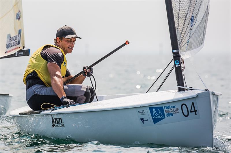 Andy Malone (NZL) - Day 2, Finn Gold Cup, Melbourne, Australia - photo © Robert Deaves / Finn Class