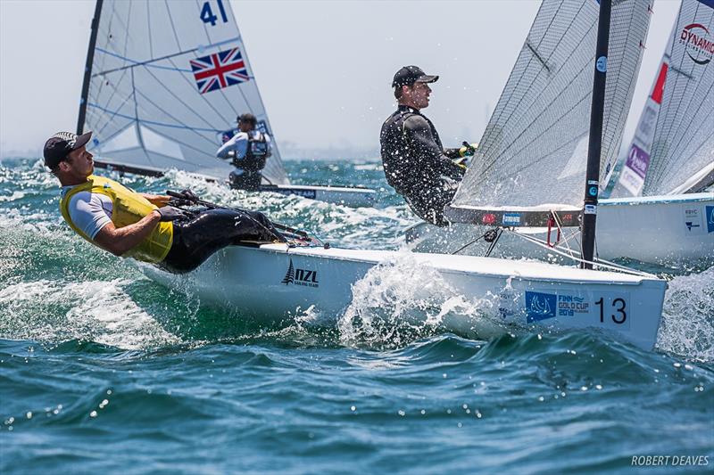 Josh Junior (NZL) - Day 4, Finn Gold Cup, Royal Brighton Yacht Club, Melbourne, December 19, 2019 photo copyright Robert Deaves / Finn Class taken at Royal Brighton Yacht Club and featuring the Finn class