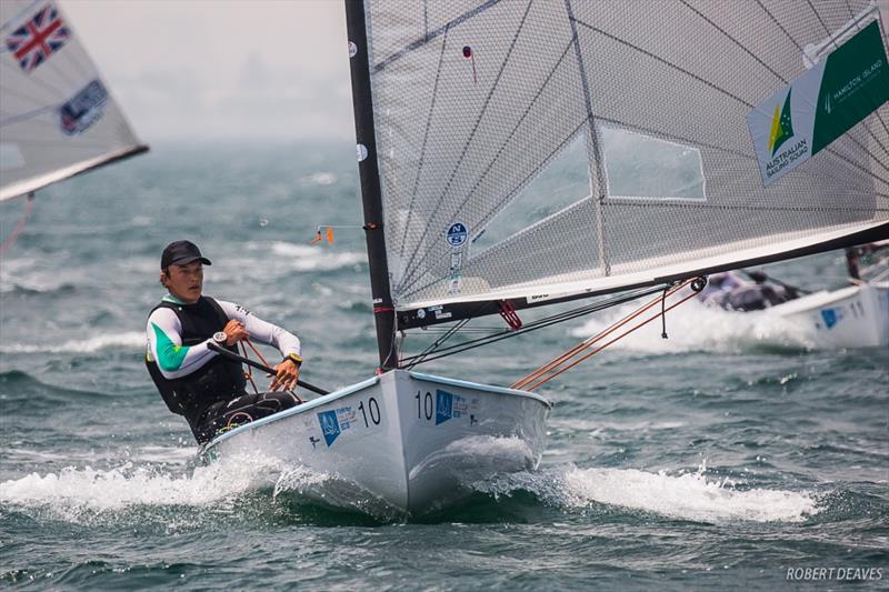 Australian Sailing Squad's Jake Lilley - 2019 Finn Gold Cup photo copyright Robert Deaves taken at Royal Brighton Yacht Club and featuring the Finn class