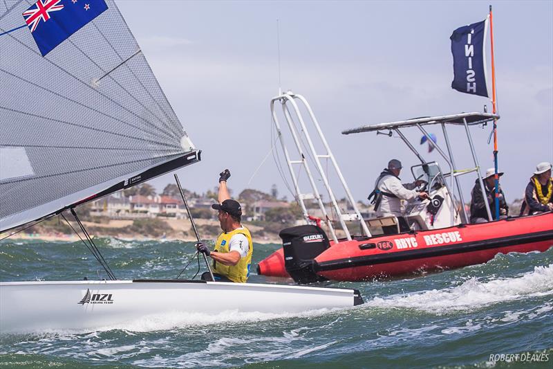 Josh Junior (NZL) - Day 6 - Finn Gold Cup, Melbourne - Royal Brighton Yacht Club, December 21, 2019 - photo © Robert Deaves / Finn Class